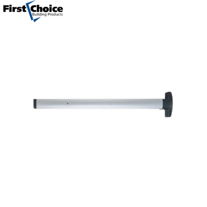 First Choice - 369036-CL Concealed Vertical Rod Exit Device - 36- Narrow Stile Application - Exit Only - No Trim - Satin Aluminum Clear Anodized - Grade 1