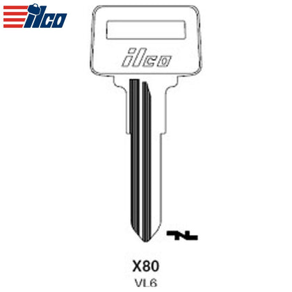 ILCO - VL6 Key Blank for Volvo X80