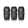 3 X 2013-2018 Ford / 5-Button Smart Key SHELL For M3N-A2C31243800, M3N-A2C31243300 (AFTERMARKET) (Bundle of 3)