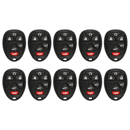 10 X 2007-2014 GM / 6-Button Keyless Entry Remote / PN: 15913427 / OUC60270 / (AFTERMARKET) (BUNDLE OF 10)