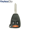 2004-2013 Dodge / Mitsubishi / 3-Button Remote Head Key / KOBDT04A / (AFTERMARKET)