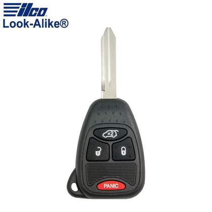 2004-2018 Chrysler Dodge / 4-Button Remote Head Key / PN: 68273329AA / OHT692427AA (AFTERMARKET)