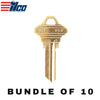 10 X Ilco - SC1-BR SCHLAGE Key Blank (BUNDLE OF 10)