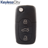 1997-2005 Audi / 4-Button Flip Key / PN: 4D0837231E / MYT8Z0837231 / 315 MHz (AFTERMARKET)