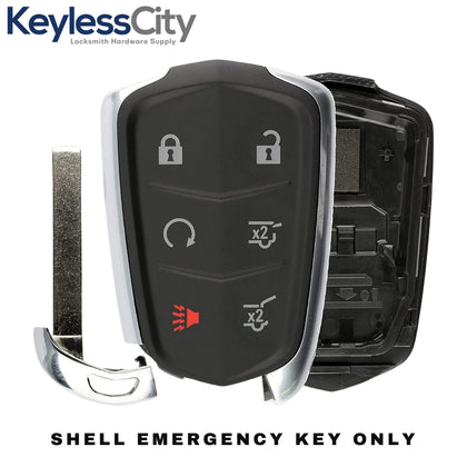 2014-2019 Cadillac / 6-Button Smart Key SHELL For HYQ2AB, HYQ2EB (AFTERMARKET)