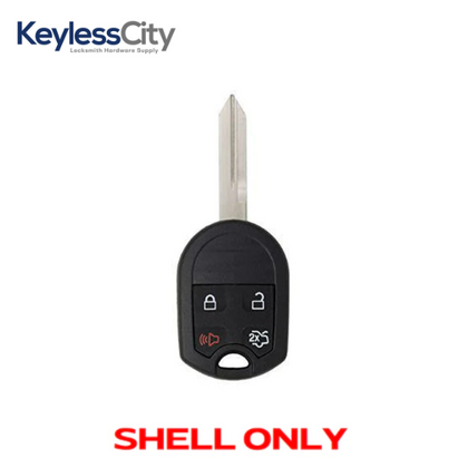 2007-2017 Ford / 4-Button Remote Head Key Shell / H75 / OUCD6000022