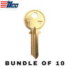 10 X Ilco - Y1-BR YALE Key Blank (BUNDLE OF 10)