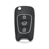 KEYDIY - Hyundai / Kia Style - 3-Button Flip Key Blank w/ Integrated Chip (KD-NB04 )