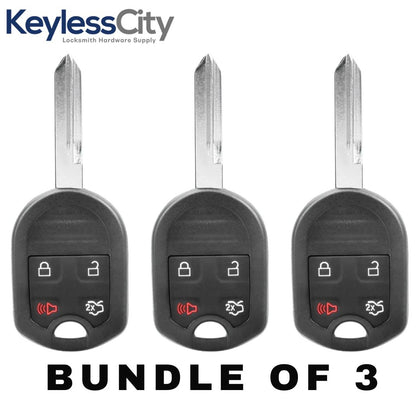 3 X 2000-2017 Ford Lincoln Mercury / 4-Button Remote Head Key / OUC6000022 / 164-R8073 (AFTERMARKET) (BUNDLE OF 3)
