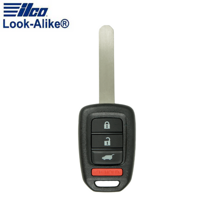 2013-2015 Honda / 4-Button Remote Head Key / PN: 35118-T2A-A20 / MLBHLIK6-1T (AFTERMARKET)