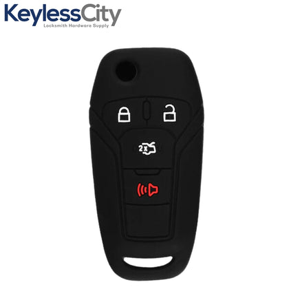 2013-2016 Ford Fusion / 4-Button Remote Flip Key Silicone Cover / HU101 / N5F-A08TAA (AFTERMARKET)