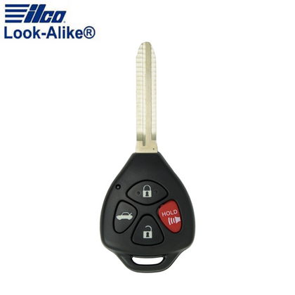 2006-2011 Toyota / 4-Button Remote Head Key / PN: 89070-06231 / HYQ12BBY (AFTERMARKET)