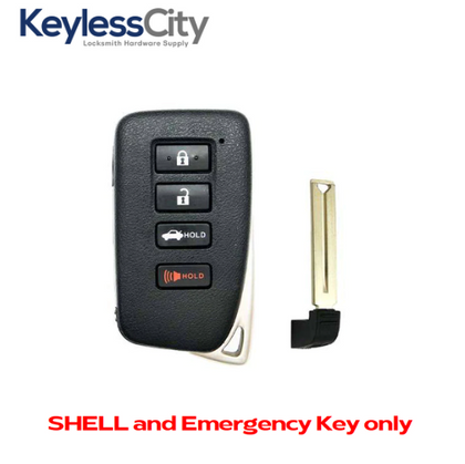2013-2020 Lexus / 4-Button Remote Smart Key SHELL / HYQ14FBA HYQ14FBB (AFTERMARKET)