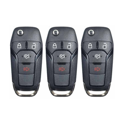 3 X 2013-2016 Ford Fusion Flip Key SHELL For N5F-A08TAA (AFTERMARKET) (Bundle of 3)