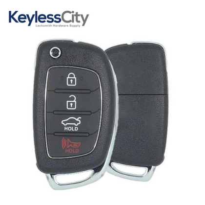 2015-2017 Hyundai Sonata / 4-Button Flip Key / PN: 95430-C1010 / TQ8-RKE-4F16 (AFTERMARKET)