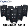 5 X 2010-2020 GM / 5-Button Flip Key / OHT01060512 (AFTERMARKET) (BUNDLE OF 5)