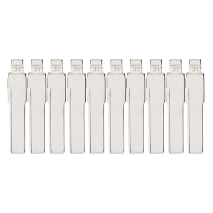 10 X KEYDIY - HU66 - Flip Key Blade - #31 - For Xhorse / Keydiy Universal Remote Flip Keys (Bundle of 10)
