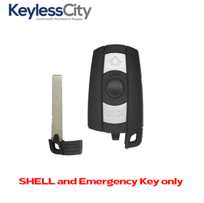 2006-2011 BMW 3 / 5 Series / 3-Button Smart Key SHELL For KR55WK49127 KR55WK49123 (AFTERMARKET)
