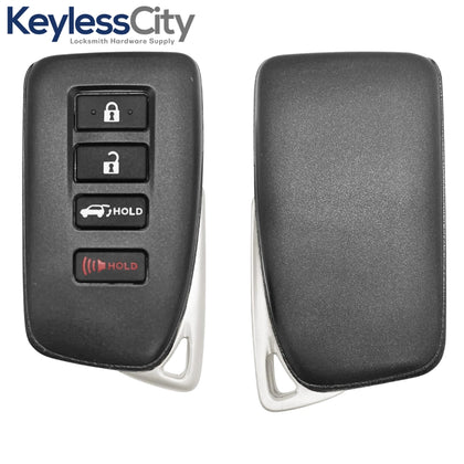 2015-2019 Lexus NX300h NX200T LX570 / 4-Button Smart Key / PN: 89904-78470 / HYQ14FBA / AG Board 2110 (AFTERMARKET)