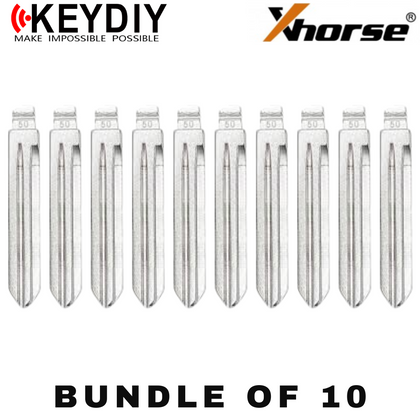 10 X KEYDIY - HYN14 - Flip Key Blade - #50 - For Xhorse / Keydiy Universal Remote Flip Keys (BUNDLE OF 10)