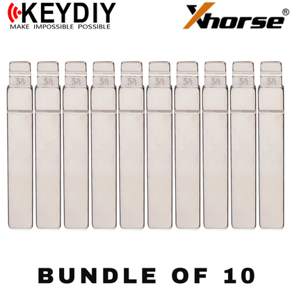 10 X KEYDIY - VA2 - Flip Key Blade - #Y58 - For Xhorse / Keydiy Universal Remote Flip Keys (BUNDLE OF 10)