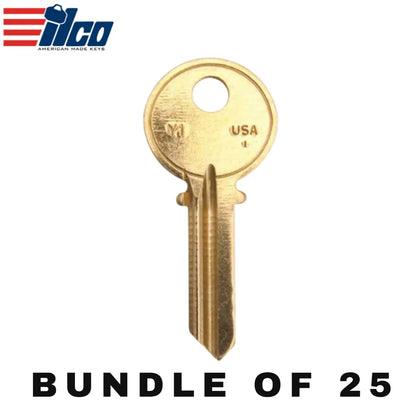 25 X Ilco - Y1-BR YALE Key Blank (BUNDLE OF 25)