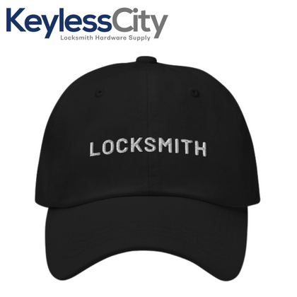 Sun Visor Hat with Locksmith Logo - Black Color