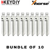 10 X KEYDIY - H75 / FO38 - Flip Key Blade - #19 - For Xhorse / Keydiy Universal Remote Flip Keys (BUNDLE OF 10)
