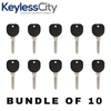 10 X 2004-2009  Buick Pontiac B107 / PT04 (PK3) - Z Keyway- Transponder Key (13 Chip) (AFTERMARKET) (BUNDLE OF 10)