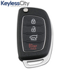 2013-2016 Hyundai Santa Fe / 4-Button Flip Key Remote / PN: 95430-4Z101 / TQ8-RKE-3F04 (AFTERMARKET)