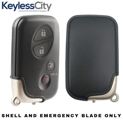 2006-2012 Lexus / 4-Button Remote Smart Key SHELL / HYQ14AAB HYQ14ACX HYQ14AAF (AFTERMARKET)