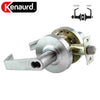 Kenaurd - Commercial Lever Set Handle - SFIC IC Core - 2-3/4” Standard Backset - Satin Chrome - Entrance - Grade 2
