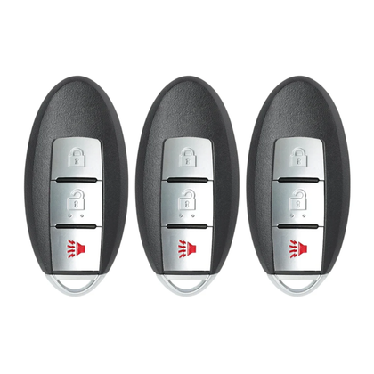 3 X 2011-2018 Nissan / 3-Button Smart Key Shell / CWTWB1U808 (AFTERMARKET) (Bundle of 3)