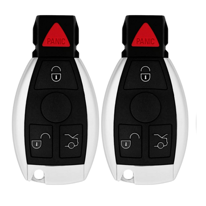 2 X 1997-2014 Mercedes Benz / 4-Button Fobik Key / IYZ-3312 / 315 MHz (Single Battery) (AFTERMARKET) (BUNDLE OF 2)