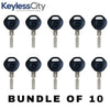 10 X 1995-2003 BMW (4-Track) EWS - HU58W/S7BW Transponder Key (PCF7935 44 Chip) (AFTERMARKET) (BUNDLE OF 10)