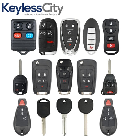 15 pcs Most Popular Aftermarket Keys Variety Pack – Locksmith Starter (BUNDLE OF 15)