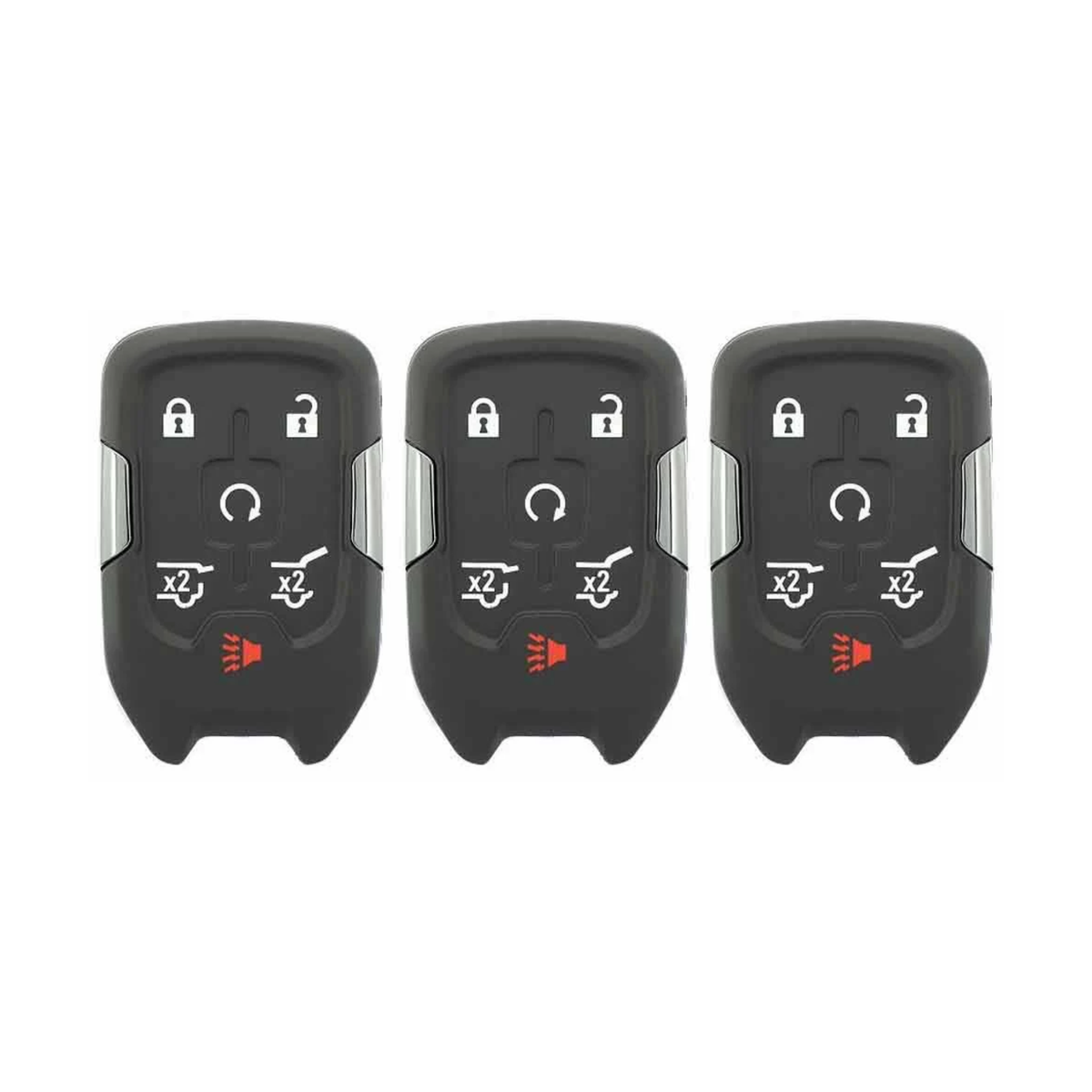 3 X 2015-2020 GM / 6-Button Smart Key SHELL / PN: 13584513 / HYQ1AA, H ...