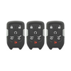 3 X 2015-2020 GM / 6-Button Smart Key SHELL / PN: 13584513 / HYQ1AA, HYQ1EA (AFTERMARKET) (Bundle of 3)