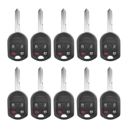 10 X 2000-2017 Ford Lincoln Mercury / 4-Button Remote Head Key / OUC6000022 / 164-R8073 (AFTERMARKET) (BUNDLE OF 10)