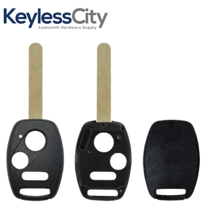 25 X 2002-2014 Honda / 3-Button Remote Head Key Shell with chip holder / HO01 / OUCG8D-380H-A CWTWB1U545 CWTWBIU545 (Bundle of 25)