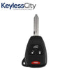 2004-2018 Chrysler Dodge Jeep / 4-Button Remote Head Key / OHT692427AA (AFTERMARKET)