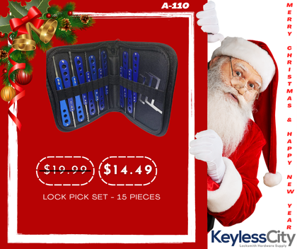 15 Pieces Lock Pick Set