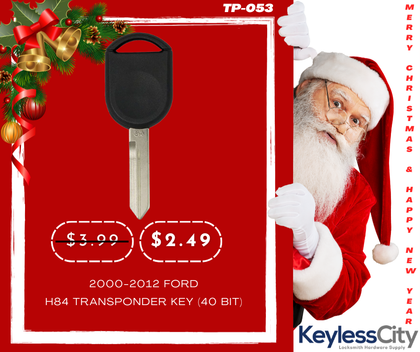 H84 Ford Transponder Key (40 Bit) (AFTERMARKET)
