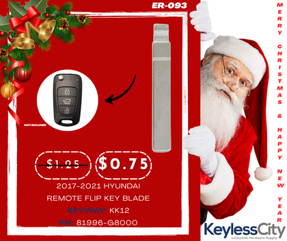 2017-2021 Hyundai / Remote Flip Key Blade / PN: 81996-G8000 (AFTERMARKET)