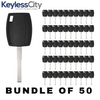 50 X 2011-2020 Ford / H94-PT / Side Mill Transponder Keys / Chip 4D63 80 Bit / 164-R8062 (AFTERMARKET) (BUNDLE OF 50)