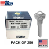Ilco - KW10-NP TITAN / KWIKSET Key Blank - 250 Pack