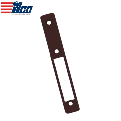 Ilco - Faceplate - Deadbolt - Flat - No Hand - 313 - Dark Bronze
