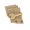 Ilco - XP-KH3E - Engrave-It - Ilco Neuter Bow Keys (With Embossed Head) Key Holder - Holds 12 - for Engrave-It XP Machine