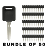 50 X 2002-2019 Nissan Infiniti NI04T Transponder Key (Chip 46) (AFTERMARKET) (BUNDLE OF 50)