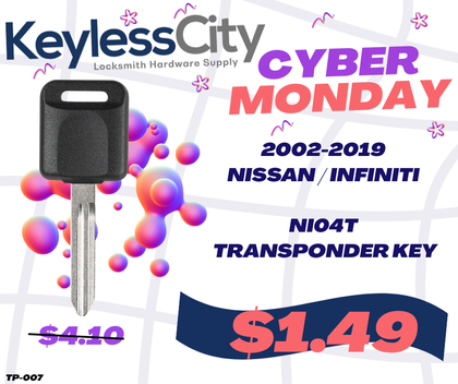 2002-2019 Nissan Infiniti NI04T Transponder Key (Chip 46) (AFTERMARKET)